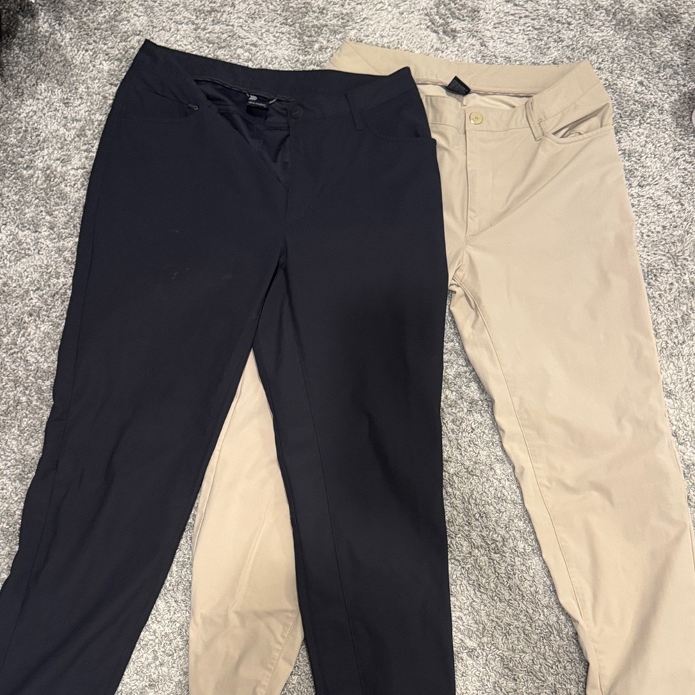 All in Motion Black and Tan Straight Leg Pants